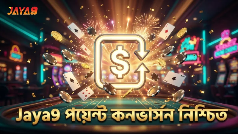 রিয়েল-টাইম পয়েন্ট কনভার্সন নিয়ে নিশ্চিত হন Jaya9 দিয়ে